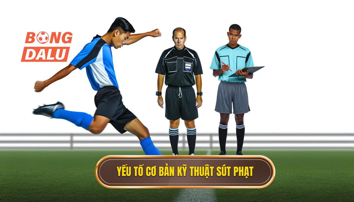 Các yếu tố cơ bản trong kỹ thuật sút phạt