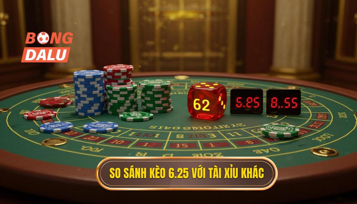 2. So Sánh Kèo 6.25 Với Các Tỷ Lệ Tài Xỉu Khác