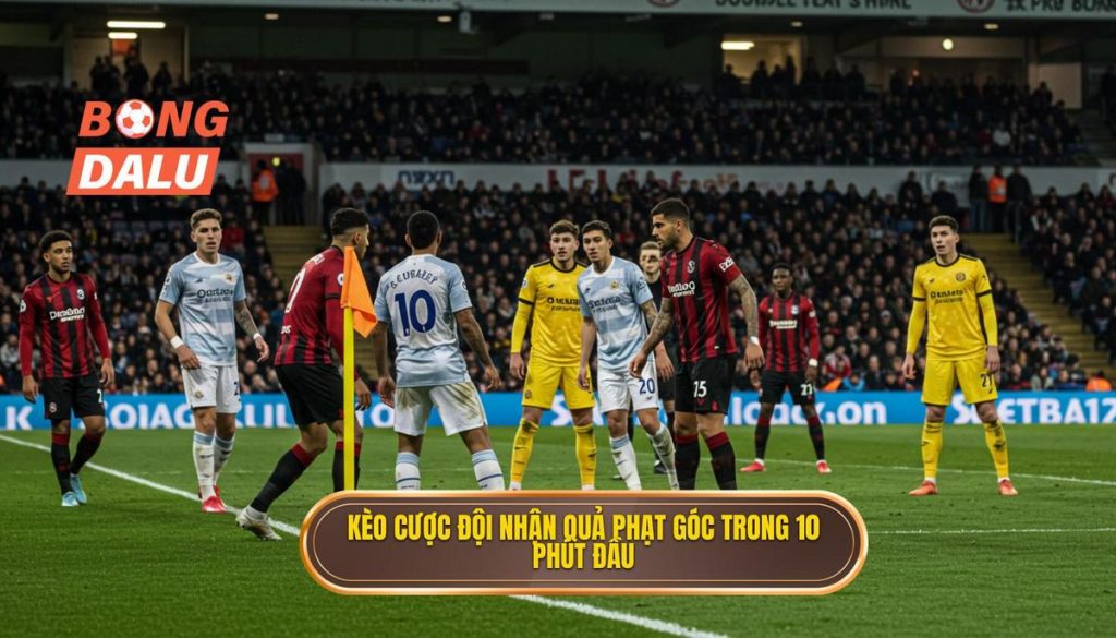 Kèo cược đội nhận quả phạt góc trong 10 phút đầu