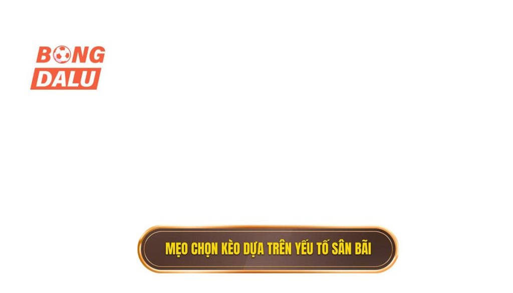 Mẹo chọn kèo dựa trên yếu tố sân bãi