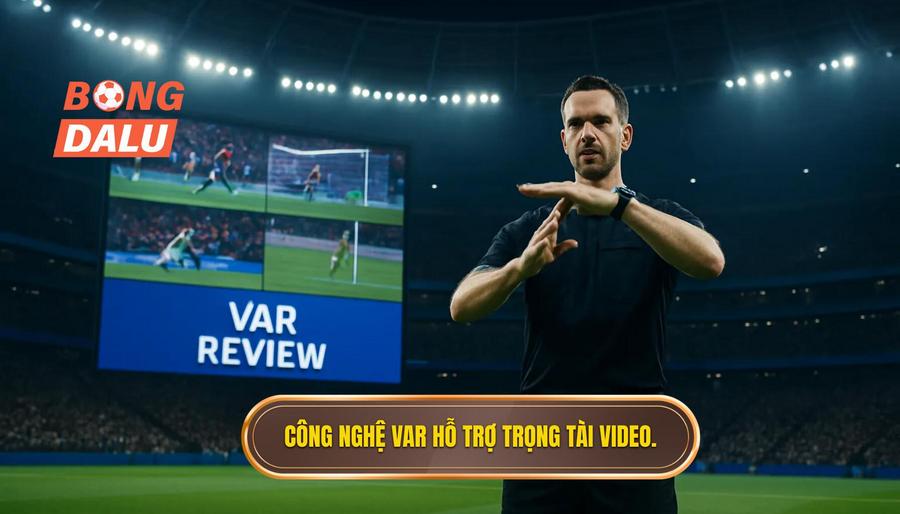 1. Công nghệ VAR hỗ trợ trọng tài video.