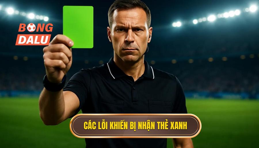 3. Các lỗi khiến bị nhận thẻ xanh