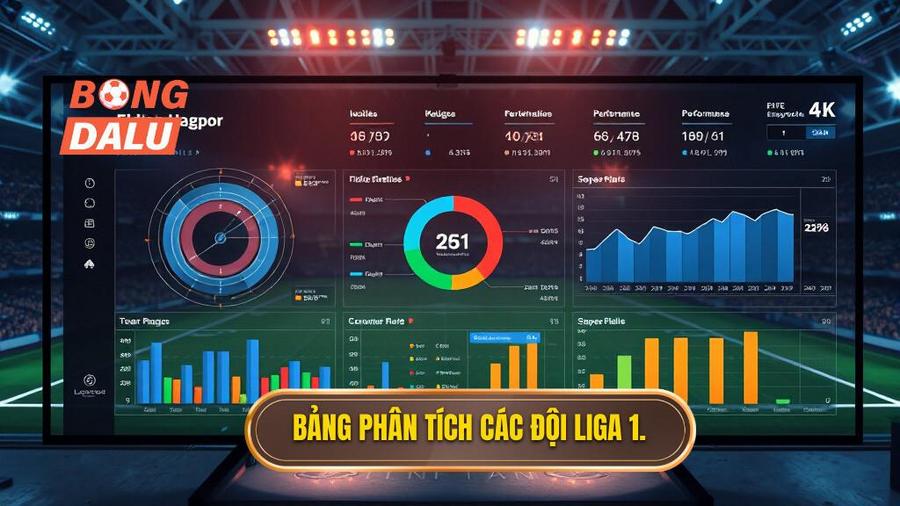 3. Bảng phân tích các đội Liga 1.