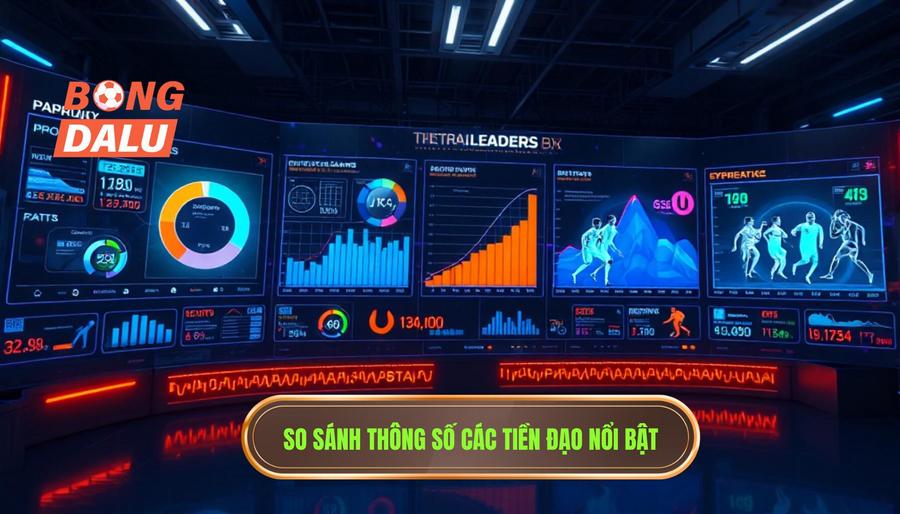 Bảng so sánh thông số các tiền đạo đang thi đấu nổi bật